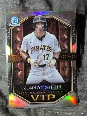 2025 Bowman Chrome - KONNOR GRIFFIN - VIP - Pirates #VIP-20 🔥🔥🔥🏴‍☠️🏴‍☠️